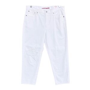 NEW Lucky Brand White Boy Mid Rise Relaxed Straight Jeans Women’s Size 12/31R Di